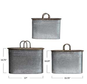 Rectangular Galvanized Food <b>Storage</b> <b>Container</b> With Practical Design Perfect for Home <b>Kitchen</b> Canister <b>Storage</b> and Organization - Product Image 6