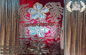 Indian Wedding Fiber Peacock Panels & Curtains Wedding Stage Peacock Backdrop <b>Decoration</b> Wedding <b>Mehndi</b> Stage Peacock Panel - Product Image 3