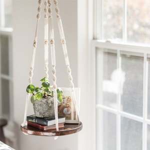 ที่แขวนต้นไม้ทำมือแบบมาคราเม่ รุ่นไทม์เลส สปาร์ค - Product Image 1