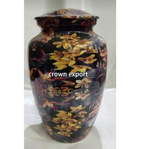 Multicolor aluminium metal cremation funeral urns sky with rainbow printed designs <b>for</b> <b>keepsake</b> <b>ashes</b> <b>for</b> adult and pets - Product Image 2