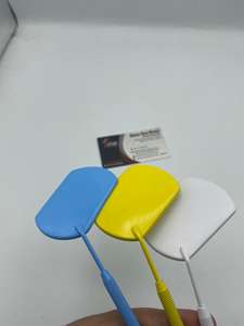 Pince à cils carrée en acier inoxydable avec cœur papillon Miroirs sans plastique pour artistes cils - Product Image 3