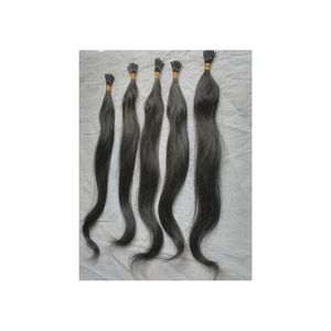 Extensiones de cabello humano Remy indio virgen de buena calidad 100% con trama doble a máquina 100 gramos para mujeres fabricadas en India - Product Image 1