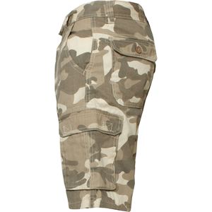 Pantalones cortos cargo de camuflaje ecológicos para hombre, pantalones casuales deportivos de verano con patrón sólido multibolsillos, teñido liso por servicio OEM - Product Image 3