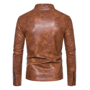 Custom Whole sale 2023 Leather jackets plus size custom motorbike men's leather jacket for Sale - Product Image 6