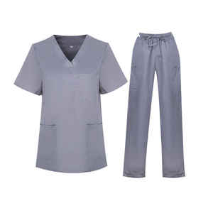 Uniforme médico personalizado para enfermera, traje de enfermería elástico para Hospital, elegante, desechable, personalizado - Product Image 3