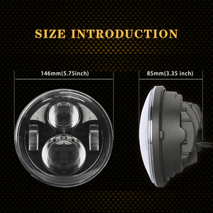 5.75 double phares Sport Top étanche Led auxiliaire modifié 8 pouces moto Led phares <span class=keywords><strong>projet</strong></span>és moto - Product Image 4