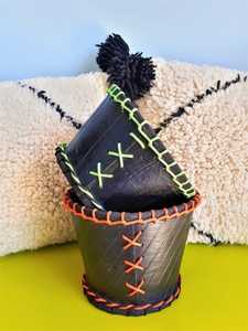 Planteur de Pots de fleurs en caoutchouc argenté, fait à la main, support de plantes en caoutchouc écologique, pour jardin et maison, par les fournisseur supérieures - Product Image 3