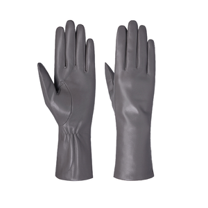 Gants en cuir doublés thermiquement, à motif rayé, confortables, compatibles écran tactile, avec fonction de détection d'aiguille, pour usage quotidien - Product Image 4