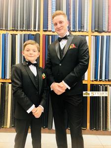 Traje de lana 100% Tela transpirable Cómodo y elegante - Product Image 4