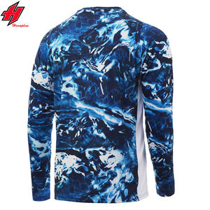 Ropa de pesca de secado rápido transpirable personalizada Unisex camisa de hombre de secado rápido de manga larga sublimación de tinte de talla grande a prueba de viento - Product Image 2