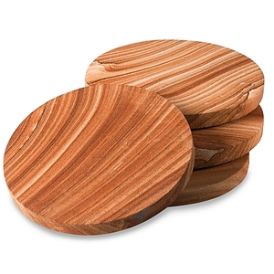 Housewarming Gift Luxury Grey Stone and Wood <b>Coasters</b> <b>for</b> <b>Drinks</b> Best Quality Piece and Dark Color Stand and <b>coaster</b> - Product Image 3
