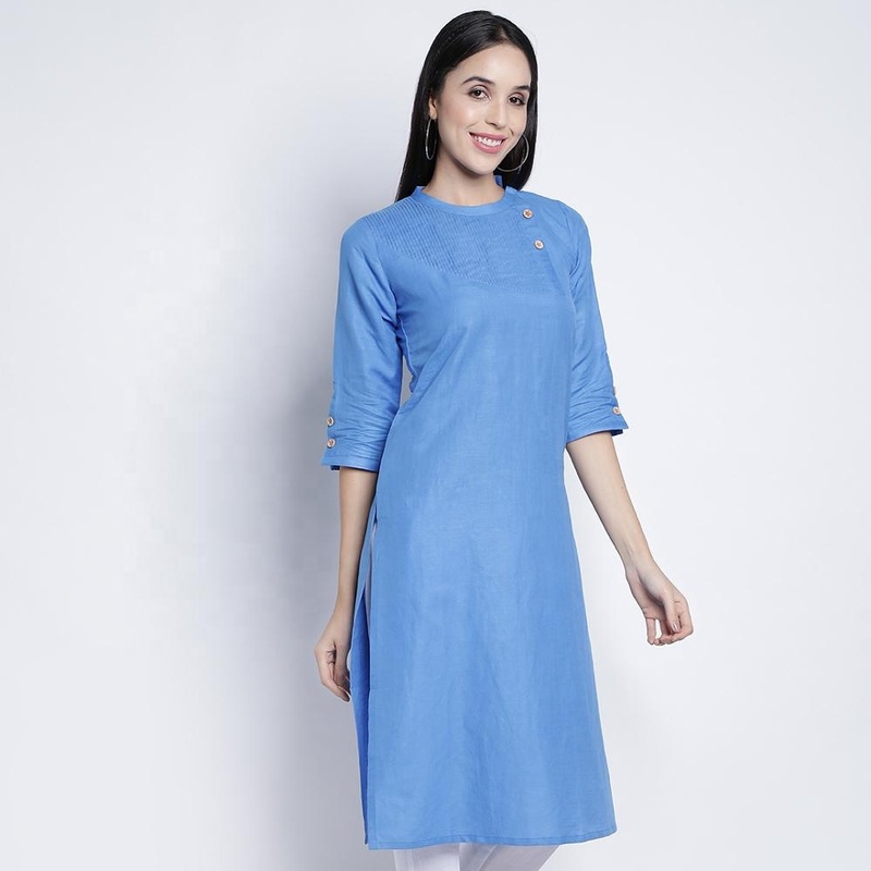 White Casual Wear Linen Dress Beautiful