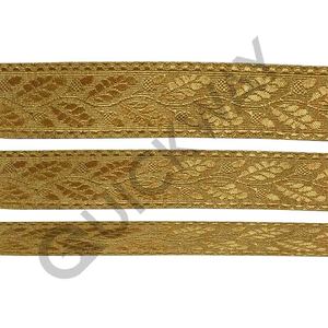 Custom French Bullion Wire Braids in Gold Color with <b>Purple</b> Line Design Ceremonial Lace Braid - Product Image 4