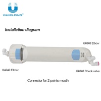 Conector Rápido Jaco de 2.0 Pulgadas, Carcasa para Filtro de Membrana RO 1812
