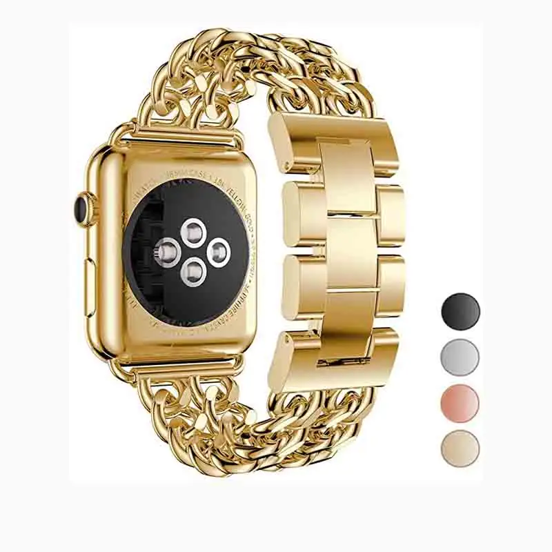 Luxury Strap Gold Metal Stainless Steel Band For Apple Watch Stainless Steel Band Apple Watch Band
