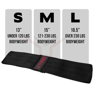 Wholesale Heavy Booty <b>Workout</b> Fabric Resistance <b>Band</b> Set Neoprene and Latex with Elasticity Small MOQ - Product Image 6