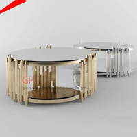 Table centrale d'intérieur d'intérieur, meuble de rangement, avec dessus en marbre blanc, table basse