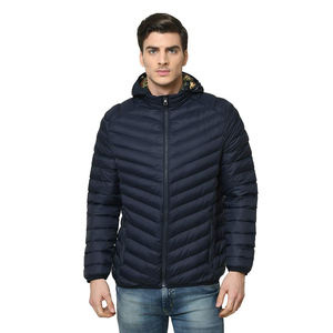 Chaqueta Acolchada Reversible Ultraligera y Ecológica con Capucha para Hombre de Talla Grande, Abrigo de Invierno de Moda Urbana - Product Image 2
