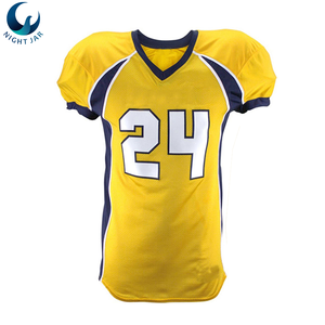 Uniforme de football américain avec nom et numéro d'équipe personnalisés, ensembles respirants de grande taille dans des couleurs personnalisées - Product Image 2