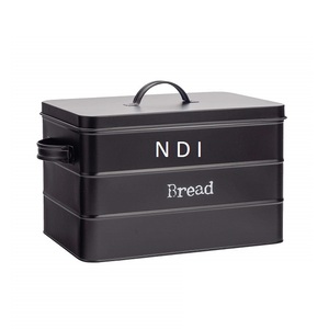 Couvercle de conception unique de poubelle à pain en métal fait à la main pour le stockage des aliments de cuisine de haute qualité au meilleur prix - Product Image 1