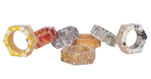 Anillo de Servilleta de Resina de Diseño, Anillo de Servilleta de Resina Colorido, Anillo de Servilleta para Fiestas, Anillo de Servilleta Económico - Product Image 6