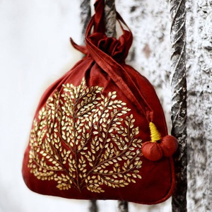 DAZZLING---POTLI-BAG de trabajo con bordado elegante y bonito, ON--BAGS para fiesta y boda @ 2021 - Product Image 1