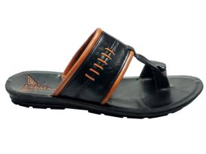 Tongs décontractées PU à sangle unique, pantoufles d'extérieur élégantes pour hommes et garçons - Product Image 2