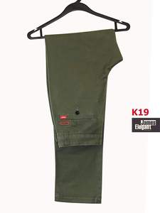 Pantalones de color caqui de alta calidad para hombre, pantalón Formal, sin tela elástica, color caqui, 2020 - Product Image 2