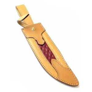 ปลอกหนังหุ้มที่อุดมไปด้วยเมล็ดข้าวสำหรับมีดโบวี่ใบมีดมีดล่าสัตว์กลางแจ้งตั้งแคมป์ QA AL-311สินค้าโรงงาน - Product Image 3