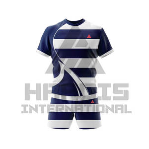 Uniformes de rugby de qualité supérieure Ensembles de maillots bleus de rugby pour jeunes personnalisés à bas prix Kit de rugby pour hommes Uniforme sportif - Product Image 2
