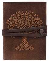 Carnet de notes vintage A3 en cuir écologique fait main Conifer Handmades, reliure cousue, 120 feuilles, pour l'écriture