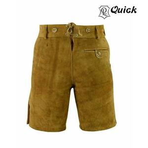 Trachten กางเกงขาสั้นบาวาเรียสำหรับผู้ชาย,Lederhosen แท้ Bundhosen Oktoberfest - Product Image 3