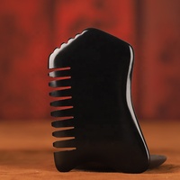 Peigne de massage du cuir chevelu, Peigne Guasha, Outil de grattage du cuir chevelu, Peigne de massage Guasha en jade Xiuyan, Masseur de tête portatif Gua Sha