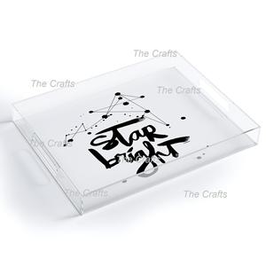 Plateau de service en acrylique au design magnifique, qualité supérieure, taille et forme personnalisées, plateau alimentaire pour restaurant - Product Image 6