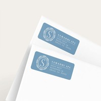 Etiqueta Adhesiva para Sobre de Oficina con Dirección Personalizada al por Mayor/Etiqueta de Dirección de Retorno con Logotipo de la Empresa
