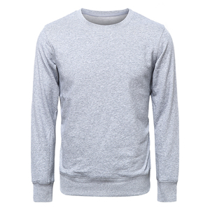 Fabricante pakistaní de algodón de manga larga sin capucha sudadera Premium de gran tamaño de lana acanalada puños cuello redondo sudaderas - Product Image 5