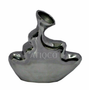 Florero de Metal de aluminio fundido plateado Vintage de calidad superior, decoración del hogar de moda, jarrón de suelo, decoración del hogar de alta calidad - Product Image 4