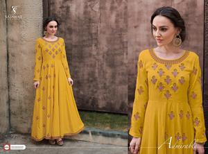 Robe trapèze en coton imprimé indien Kurta/Kurti avec boutons de créateur Robe longue décontractée pour femmes - Product Image 2