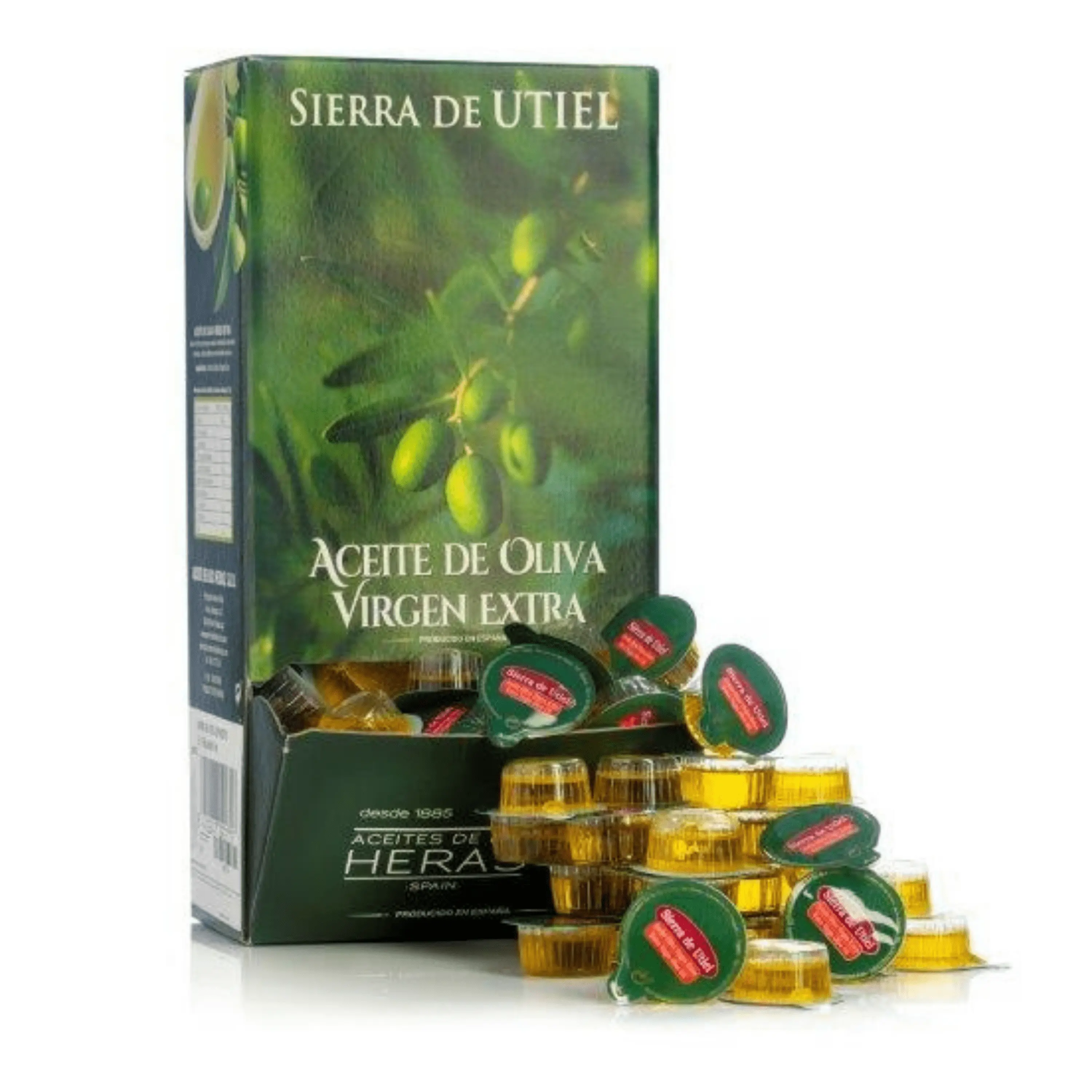 Aceite de Oliva Virgen Extra español, servicio individual de 10 ml para horeca, restaurantes y hoteles
