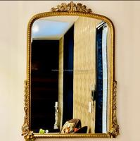 Miroirs muraux anciens encadrés de haute qualité, design moderne et luxueux, fabrication artisanale, aluminium, montage mural, ME-702, salon