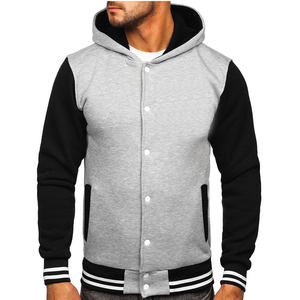 Pull de haute qualité sweat à capuche pour homme fermeture éclair intégrale Logo personnalisé broderie vêtements de sport actifs hiver teint uni fermeture éclair intégrale - Product Image 5