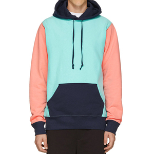 Sweat-shirts d'hiver pour hommes avec empiècements et logo personnalisé, en coton/polaire, écologiques et confortables - Product Image 1