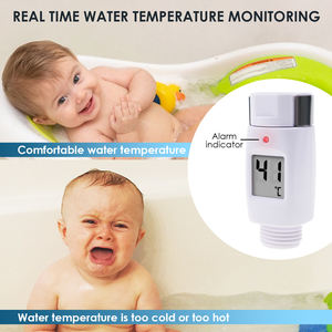 03100 Waterproof Alarm & Alert LED Light Digital <b>Shower</b> <b>Head</b> Water Thermometer - Product Image 3