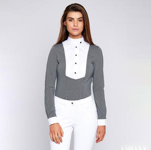 Elegantes camisas para espectáculo de equitación Rendimiento Baselayers Tecnología de secado rápido Camisas para espectáculo de equitación ecuestre Capa base - Product Image 2