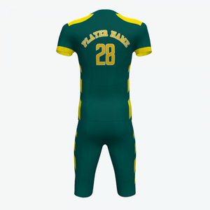 Maillot de football américain en gros unisexe, sublimation verte, 100% polyester, sans manches, grandes tailles, haute qualité - Product Image 6