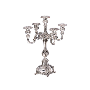 Metal Silver Color Handmade Aluminum Customized Size & Shape <b>Candelabra</b> for Home Wedding Christmas Decor Accessories - Product Image 5