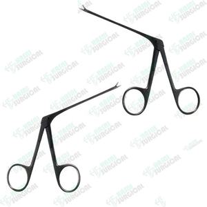 Micro fórceps de oreja con revestimiento negro dentado de excelente calidad Micro fórceps de oreja rectos - Product Image 1