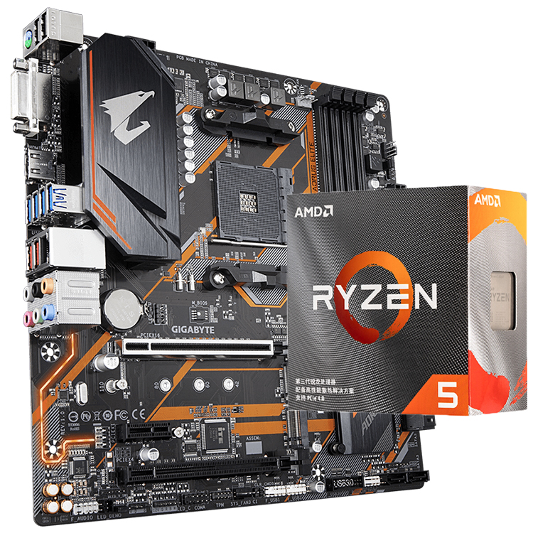 ジャンク品　B450 AORUS 3600 ELITEとryzen5 マザーボード