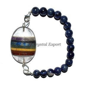 Supplier of Engraved Chakra Oval <b>Bracelets</b> with Side Hole : Engraved Chakra Oval <b>Bracelets</b> with Side Hole for Sale - Product Image 1