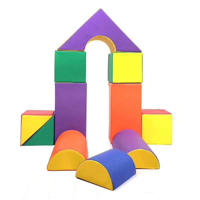 Crianças Climb & Crawl Soft Foam Block Activity Play Estruturas para o desenvolvimento infantil Cor Coordenação Habilidades motoras